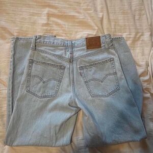 Levi’s light wash ‘baggy dad wide leg’ jeans